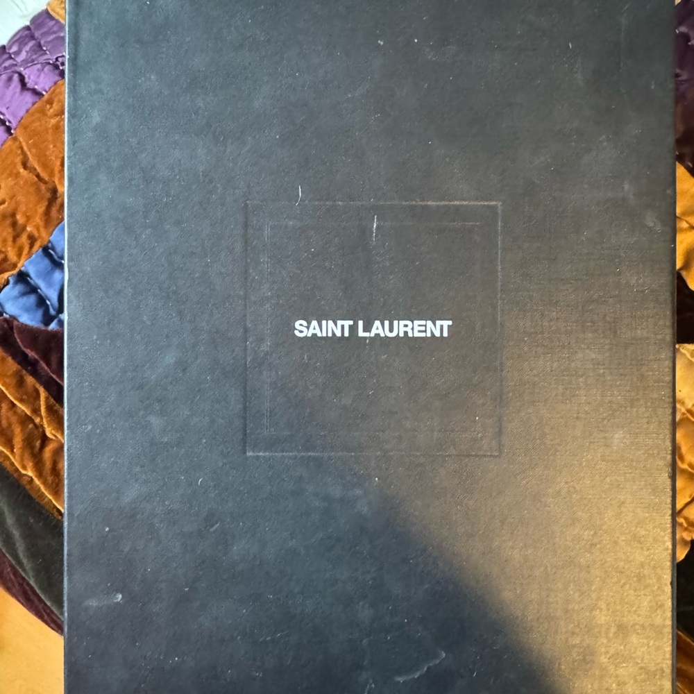 Rare Saint Laurent Croc Leather Black Ankle Booties - Picture 4 of 11